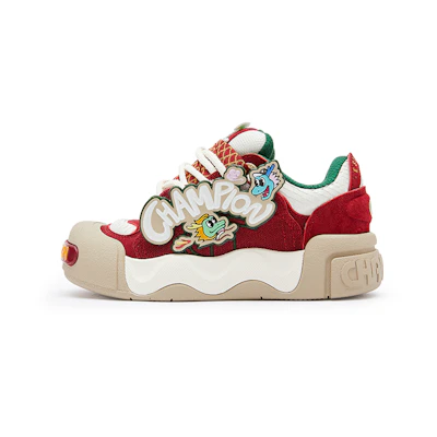 Champion Essentials AutoSkate V.Dragon 'Xiaolongren Puffy Bread Sneaker New Year Red/Milk White'