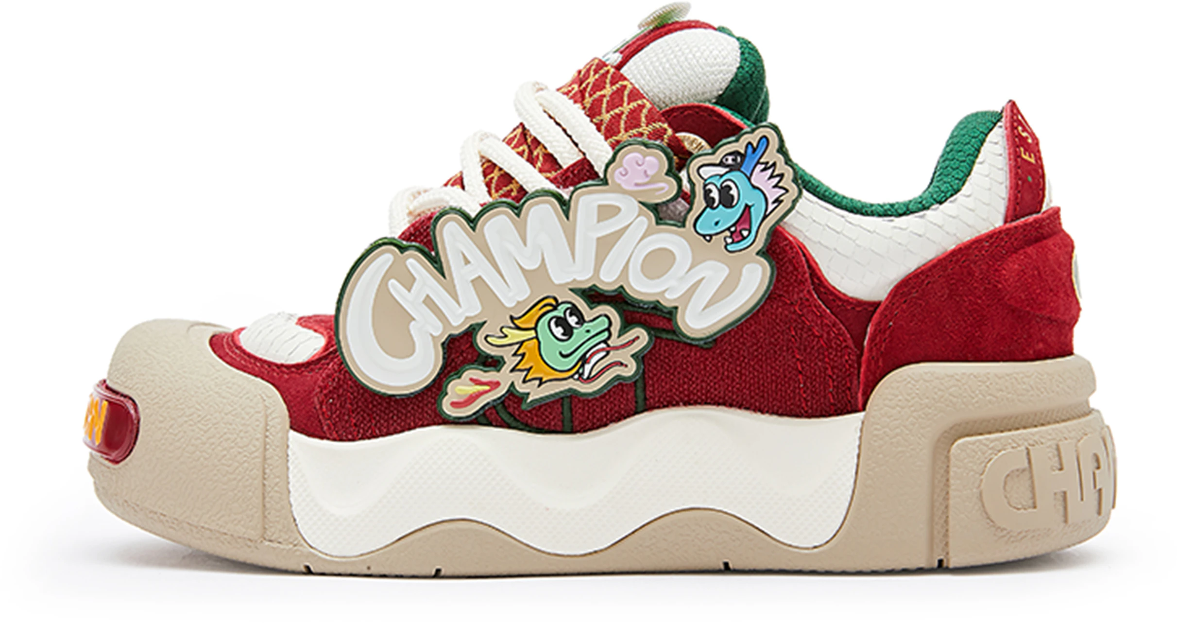 champion-essentials-auto-skate-v-dragon-xiaolongren-puffy-bread-sneaker-new-year-red-milk-white-u4-afctm-26-l1