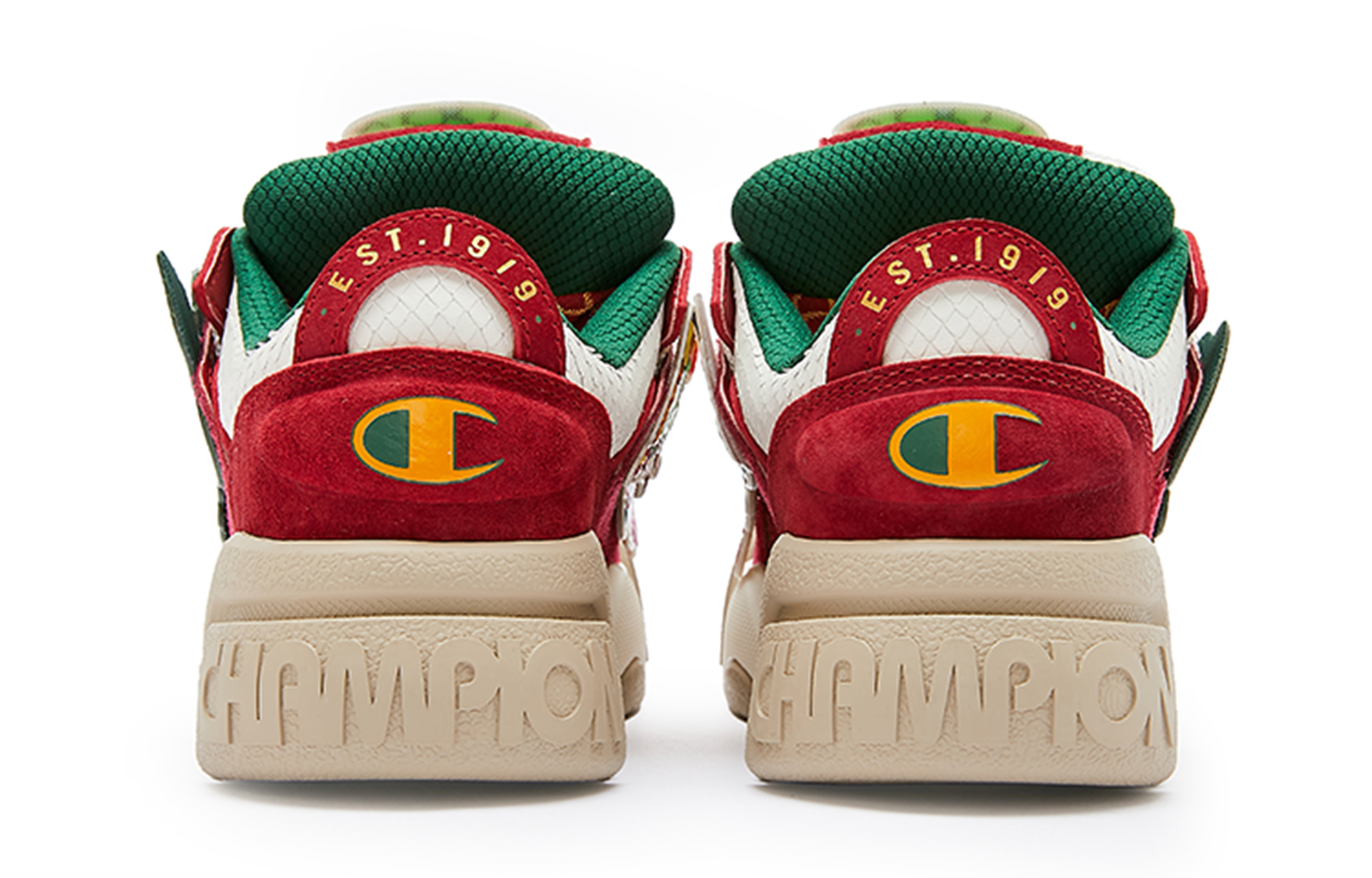 Shop Champion Essentials AutoSkate V.Dragon 'Xiaolongren Puffy Bread Sneaker New Year Red/Milk White' U4AFCTM26L1