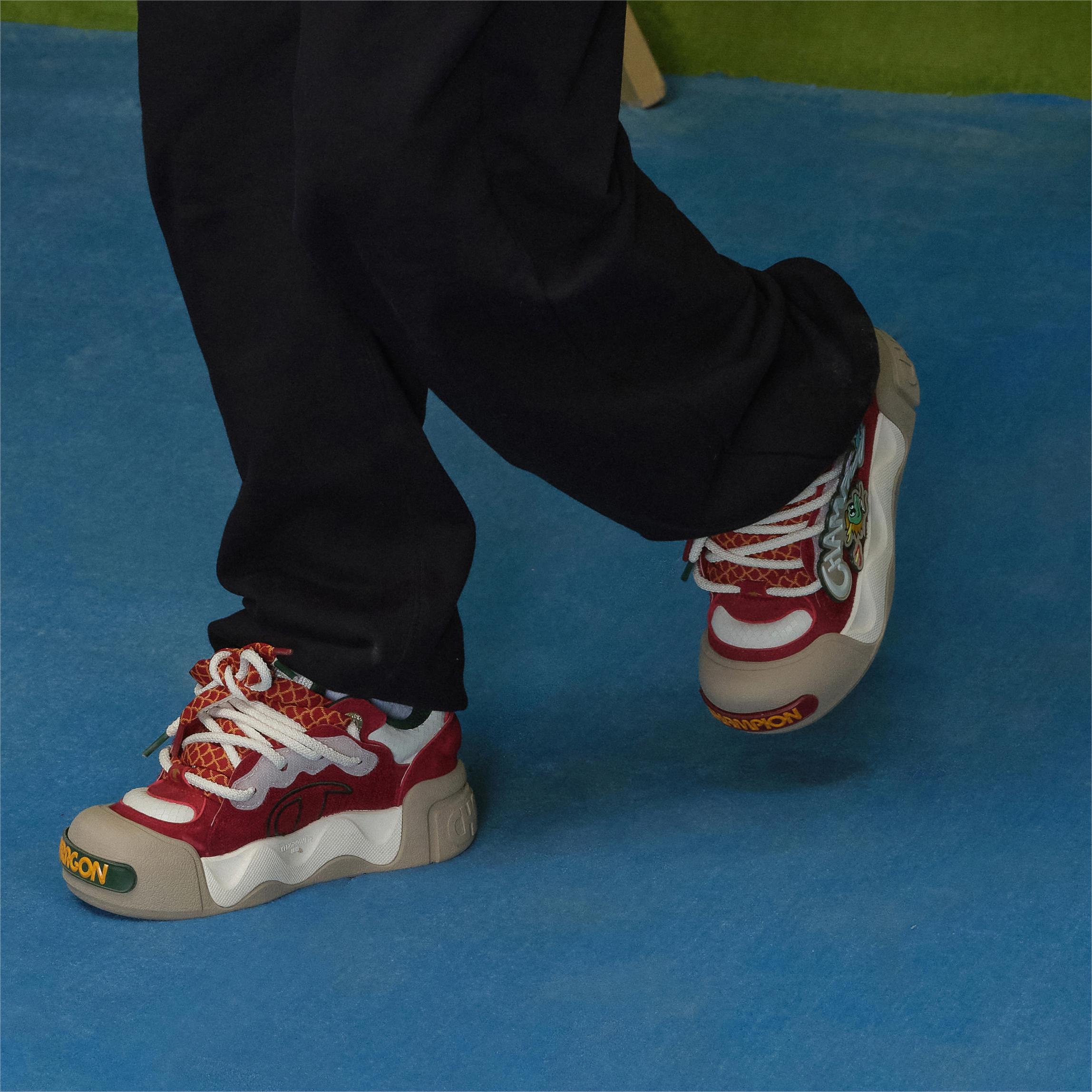Details for Champion Essentials AutoSkate V.Dragon 'Xiaolongren Puffy Bread Sneaker New Year Red/Milk White' U4AFCTM26L1