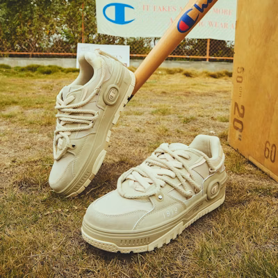 Champion Essentials Bumper V1 Low 'Oatmeal Eggnog' U3AFCTM11F1 Details for Champion Essentials Bumper V1 Low 'Oatmeal Eggnog' U3AFCTM11F1