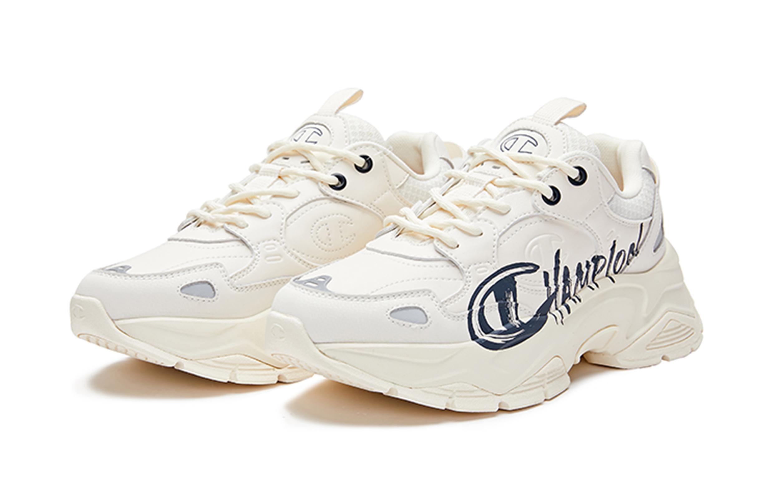 Lookbook Champion Essentials Low 'Beige Water Transfer Print' U4AFCCM16D1