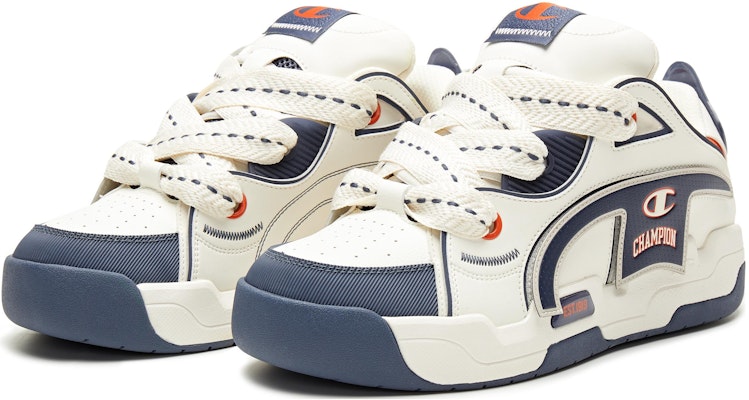 Champion Essentials Low 'Bread Shoe Magic Tape Removable Logo Fun Casual White Blue' U3CFCTM16M8 Lookbook Champion Essentials Low 'Bread Shoe Magic Tape Removable Logo Fun Casual White Blue' U3CFCTM16M8