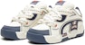 Champion Essentials Rendah 'Roti Kasut Biru Putih Velcro Logo Seronok Kasual' U3CFCTM16M8