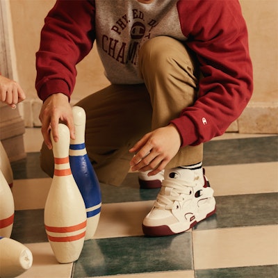 Champion Essentials Low 'Colorblock Burgundy' U3DFCTM06L8 1