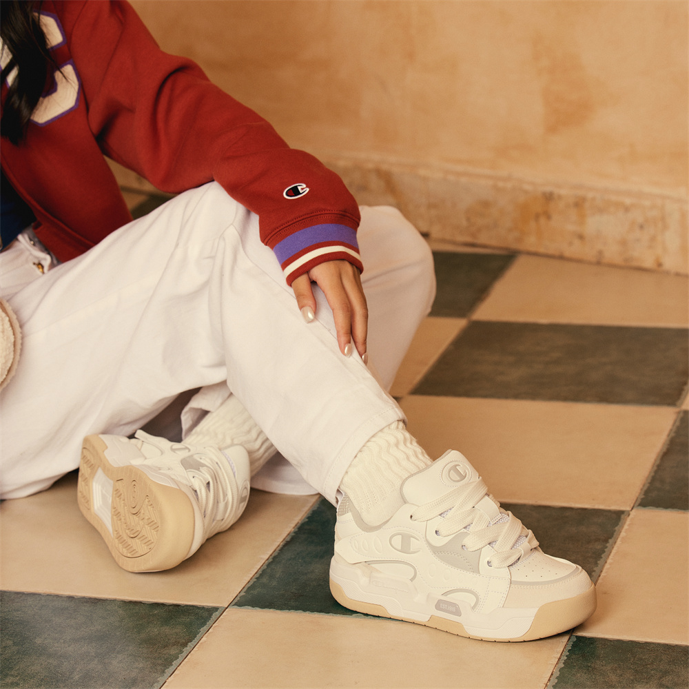 Sizing Champion Essentials Low ''Kleurblok Wit Grijs'' U3DFCTM06A4