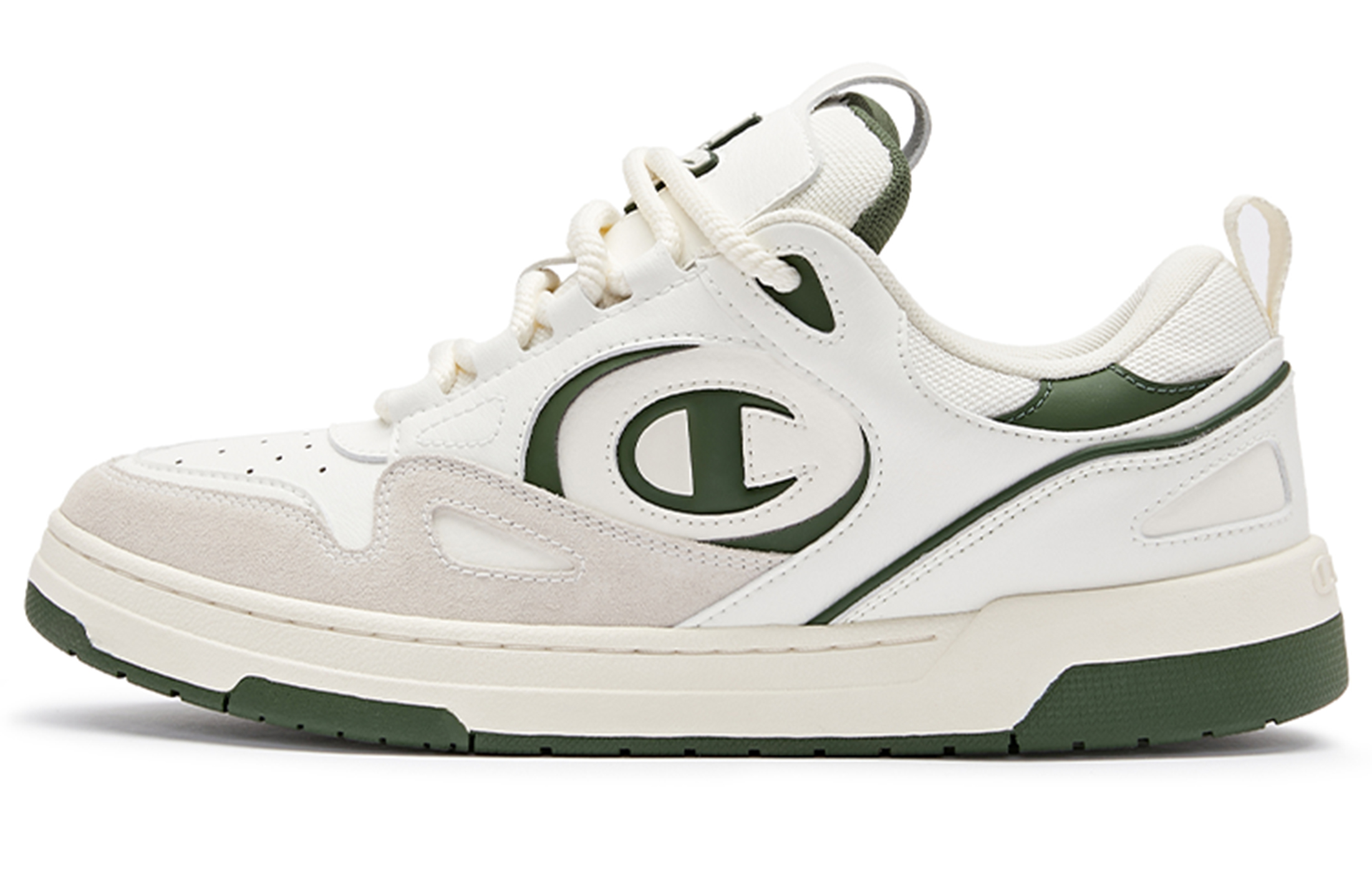 Champion Essentials Low 'Green Patchwork' U3DFCTM02N1