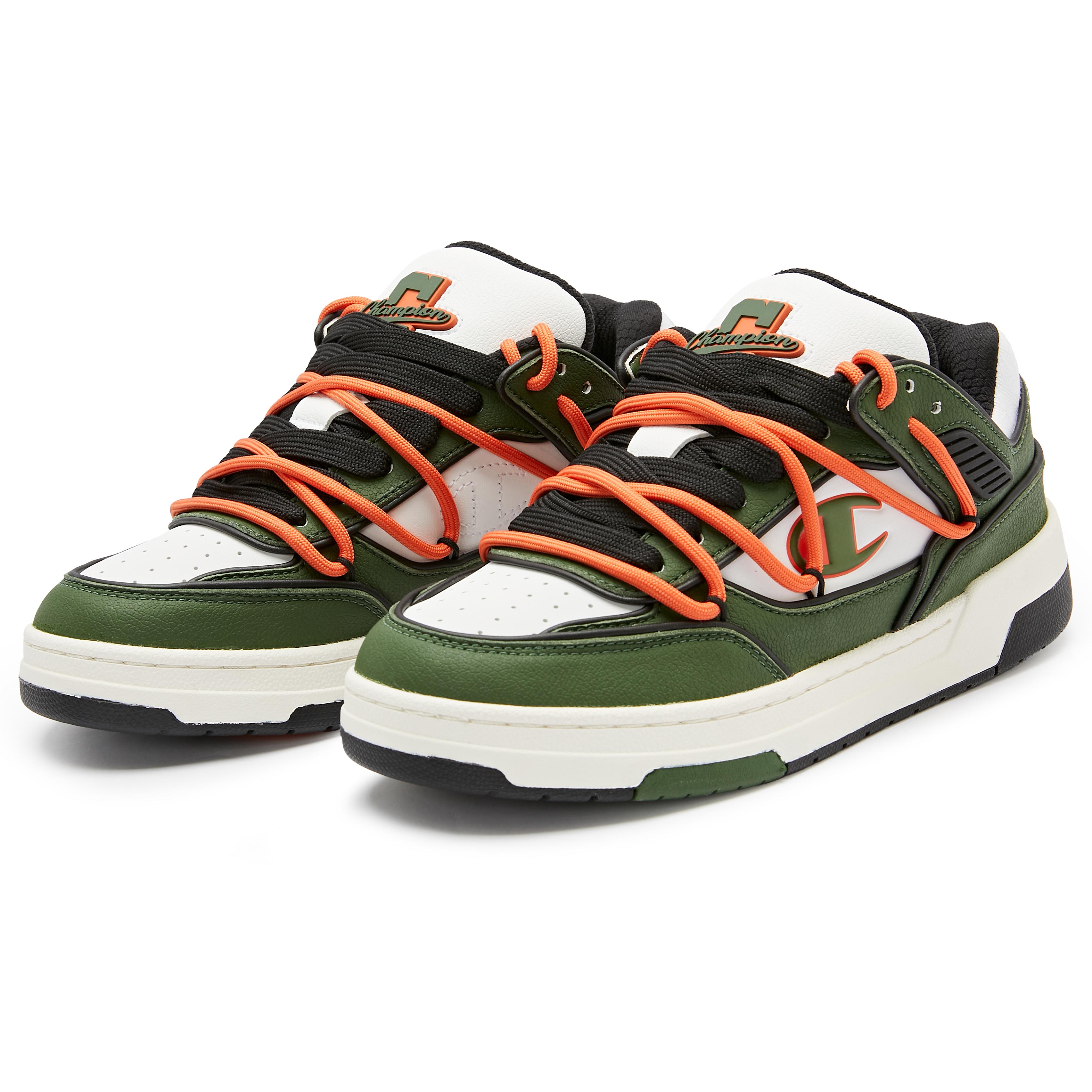 Lookbook Champion Essentials Low ''Vert Blanc Double Lacet'' U4AFCTU19N8