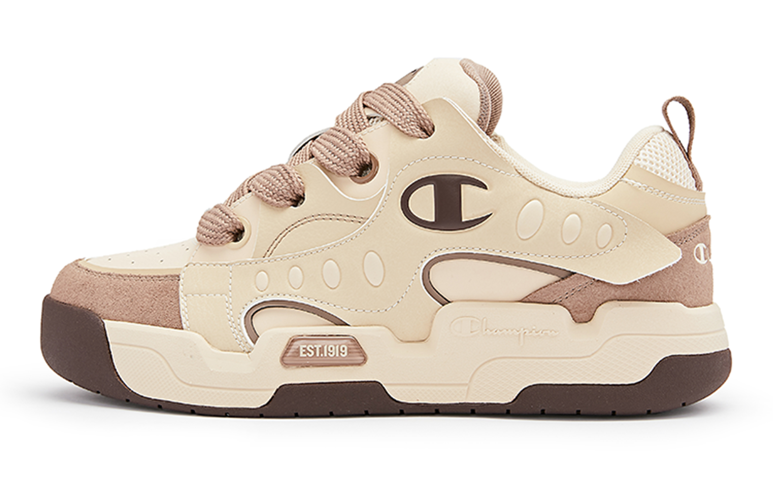Champion Essentials Low 'Light Khaki Color-Block' U3DFCTM06F2