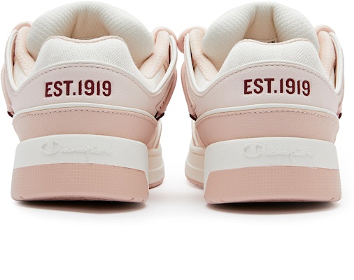 Champion Essentials Low 'Pink and White Patchwork' U4AFCTU19K2 Shop Champion Essentials Low 'Pink and White Patchwork' U4AFCTU19K2