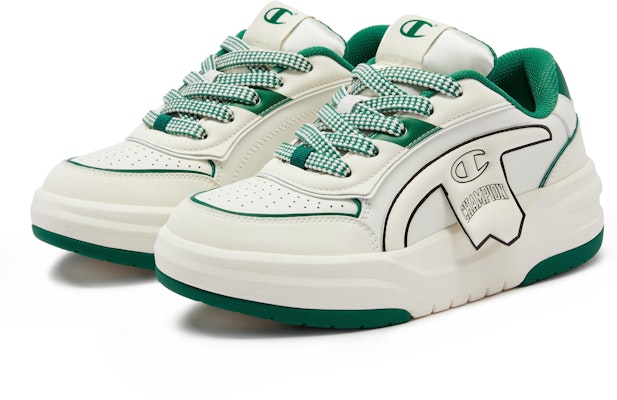 Champion Essentials Low Top 'Patchwork Colorblock Green' U4AFCTU16N1 Lookbook Champion Essentials Low Top 'Patchwork Colorblock Green' U4AFCTU16N1