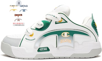 Champion Essentials Low White Green 'Magic Tape Classic Logo' U3CFCTM16N1 Champion Essentials Low White Green 'Magic Tape Classic Logo' U3CFCTM16N1