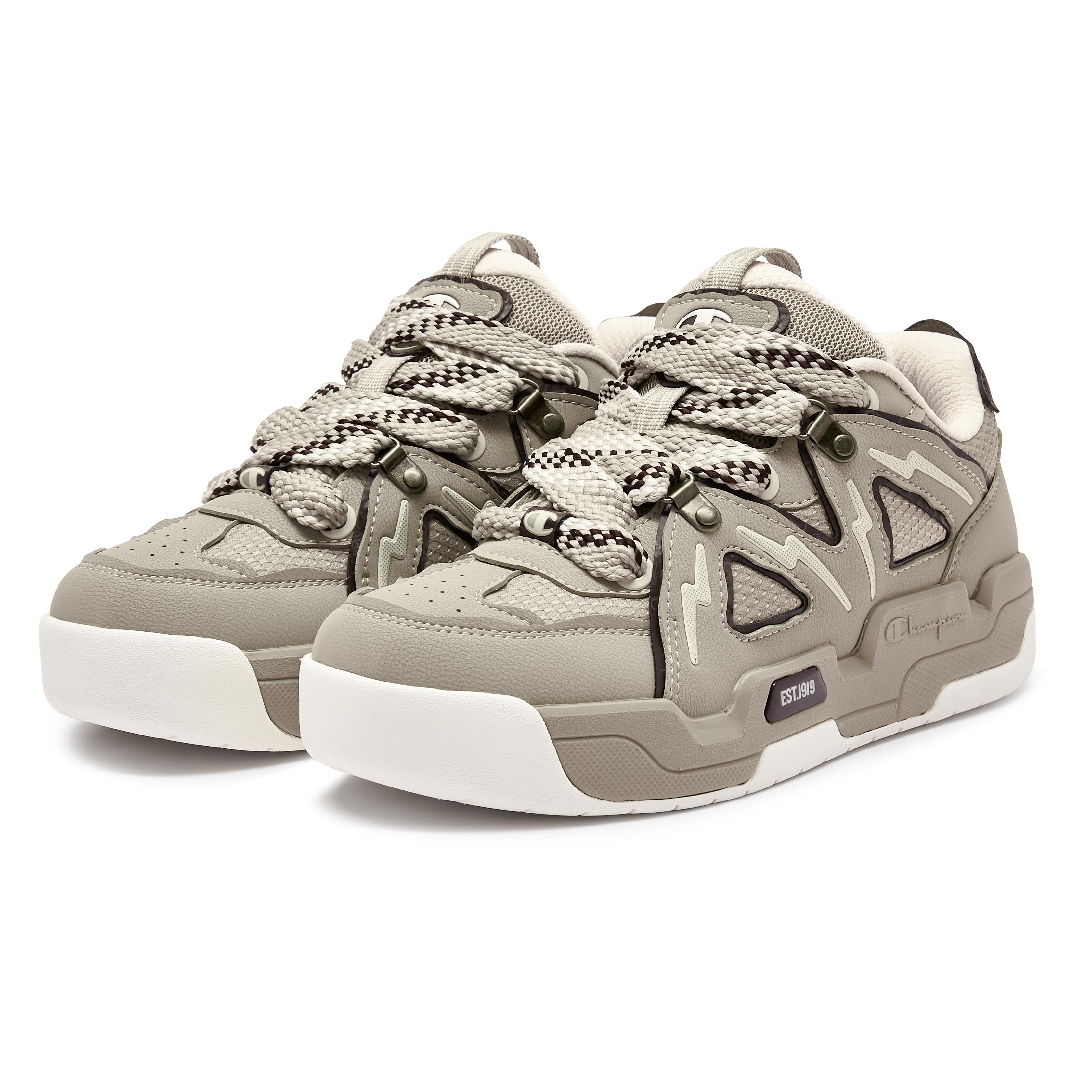 Lookbook Champion Essentials Mix Skate V1 Low ''Patchwork Braun'' U4AFCTM14S1