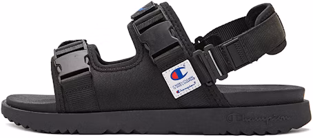 Champion Essentials Sandal Tracklite 'Black Comfort Casual' U3BFASM07U1 Champion Essentials Sandal Tracklite 'Black Comfort Casual' U3BFASM07U1