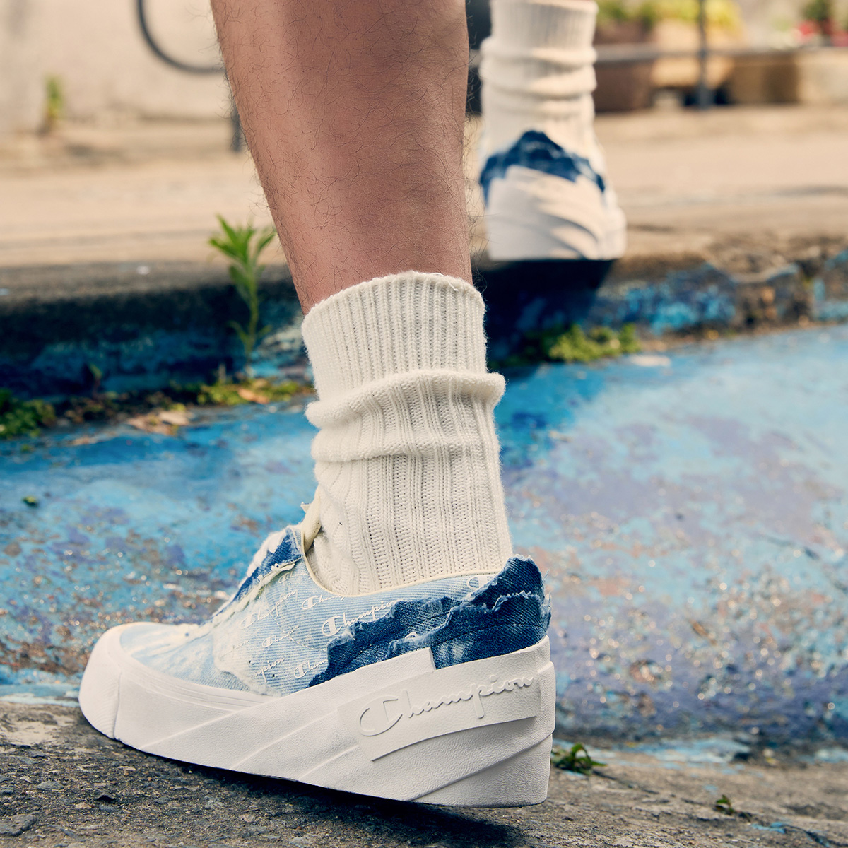 Sizing Champion Essentials Street Roller 'Blue Low-Top Skateboard' U2BFCTM01M1