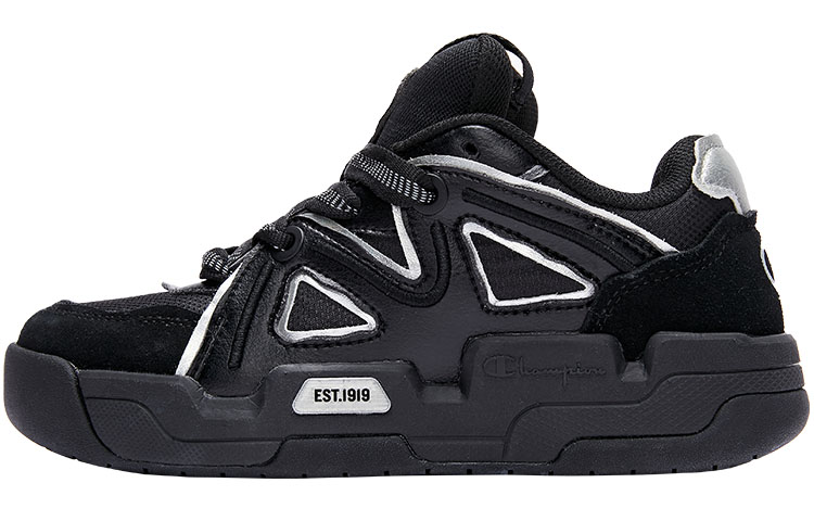 Champion Essentials Tube 1 Low Top Sneakers 'Contrast Color Block Black' U2DFCTM06U1