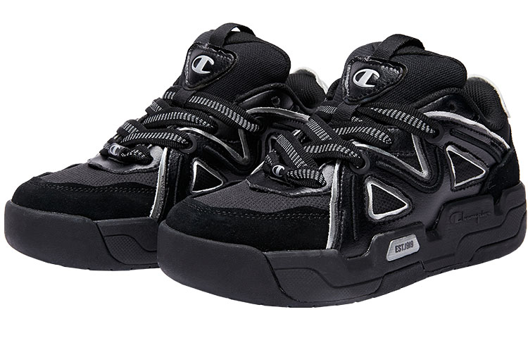 Lookbook Champion Essentials Tube 1 Low Top Sneakers 'Contrast Color Block Black' U2DFCTM06U1