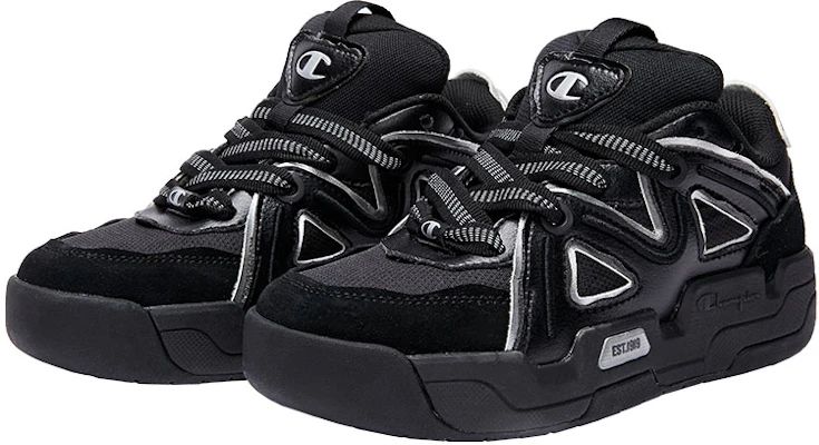 Champion Essentials Tube 1 Low Top Sneakers 'Contrast Color Block Black' U2DFCTM06U1 Lookbook Champion Essentials Tube 1 Low Top Sneakers 'Contrast Color Block Black' U2DFCTM06U1