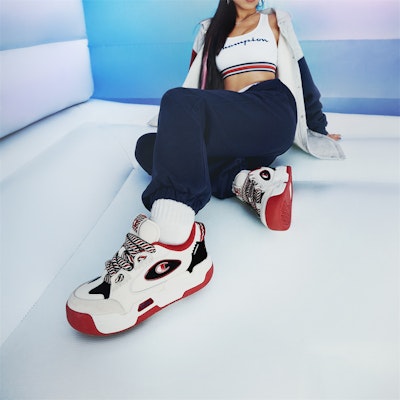 Champion Essentials Valve V2 'Red Contrast Chunky Sole Low Top' U2CFCTM05L1 Sizing Champion Essentials Valve V2 'Red Contrast Chunky Sole Low Top' U2CFCTM05L1