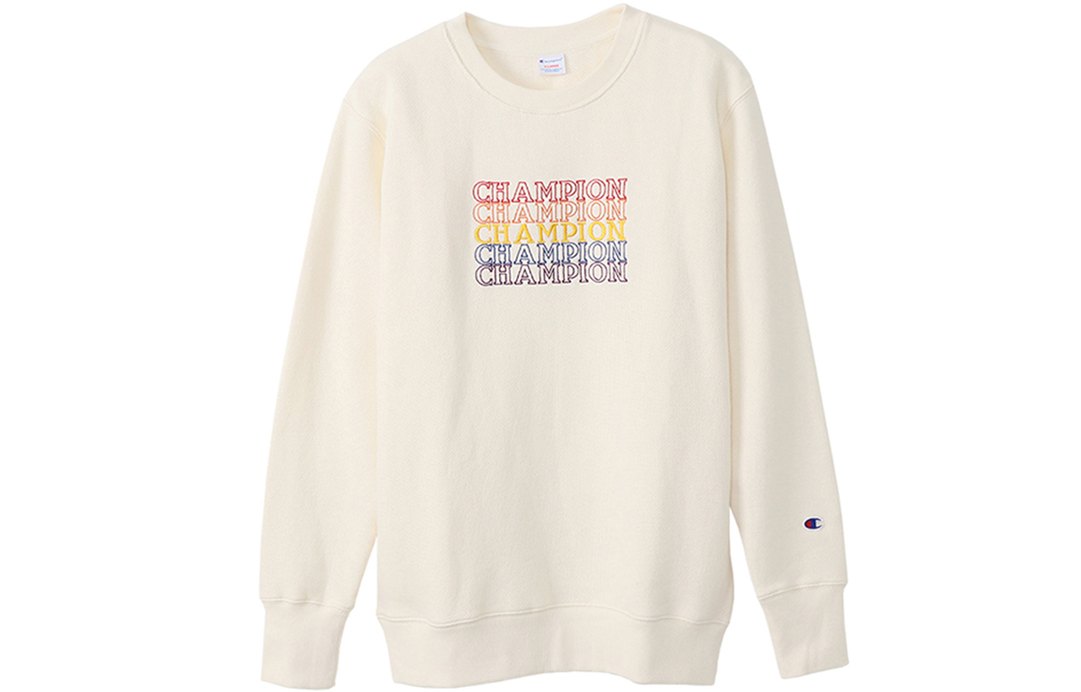 Champion Fleece Crewneck Sweatshirt Japan Edition White C3-S019-M101