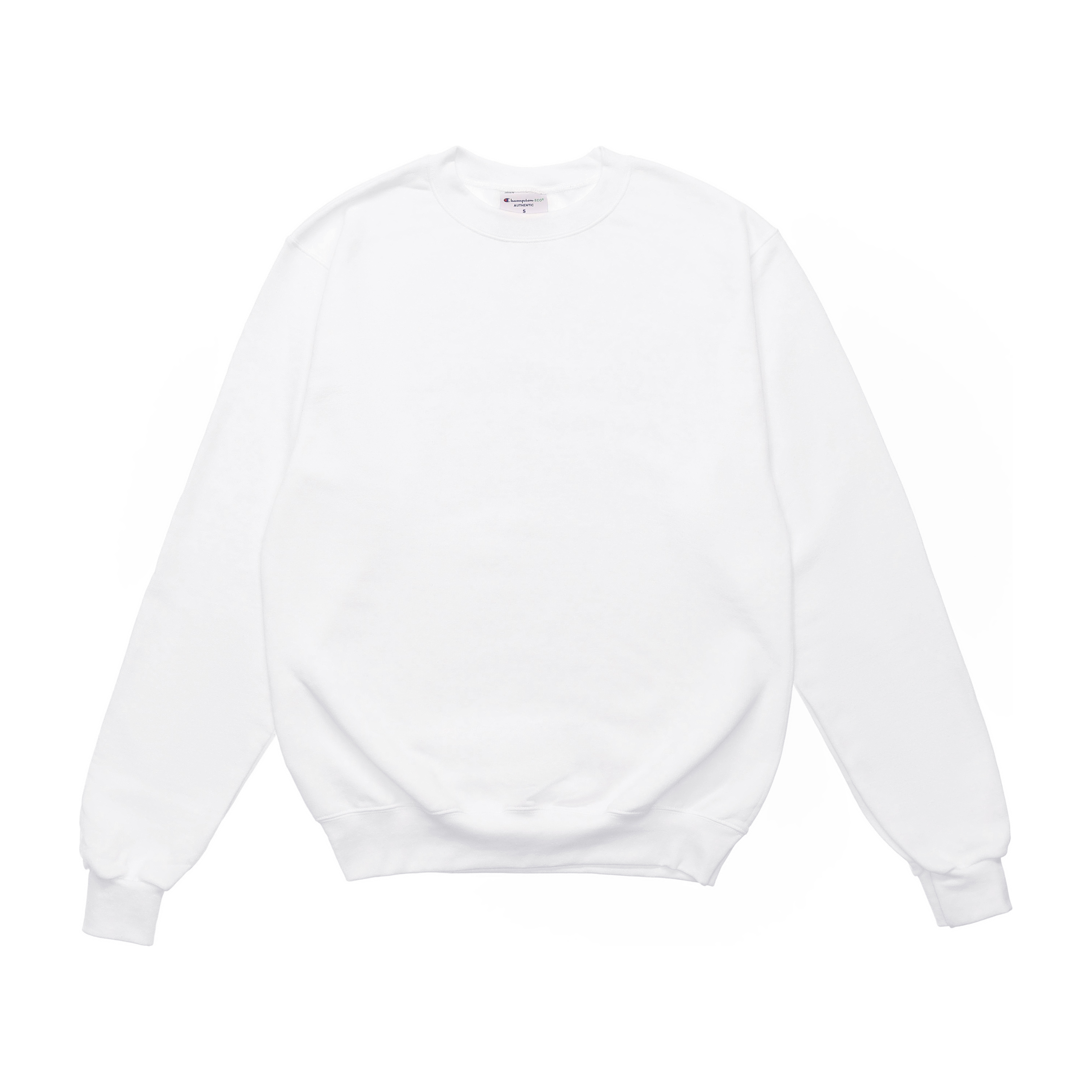 Champion Fleece Crewneck Sweatshirt White Unisex Casual Couple Style S600-WH