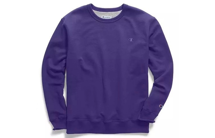 Champion Fleece Crewneck Sweatshirt Winter Unisex Purple US Version S0888-407D55-037