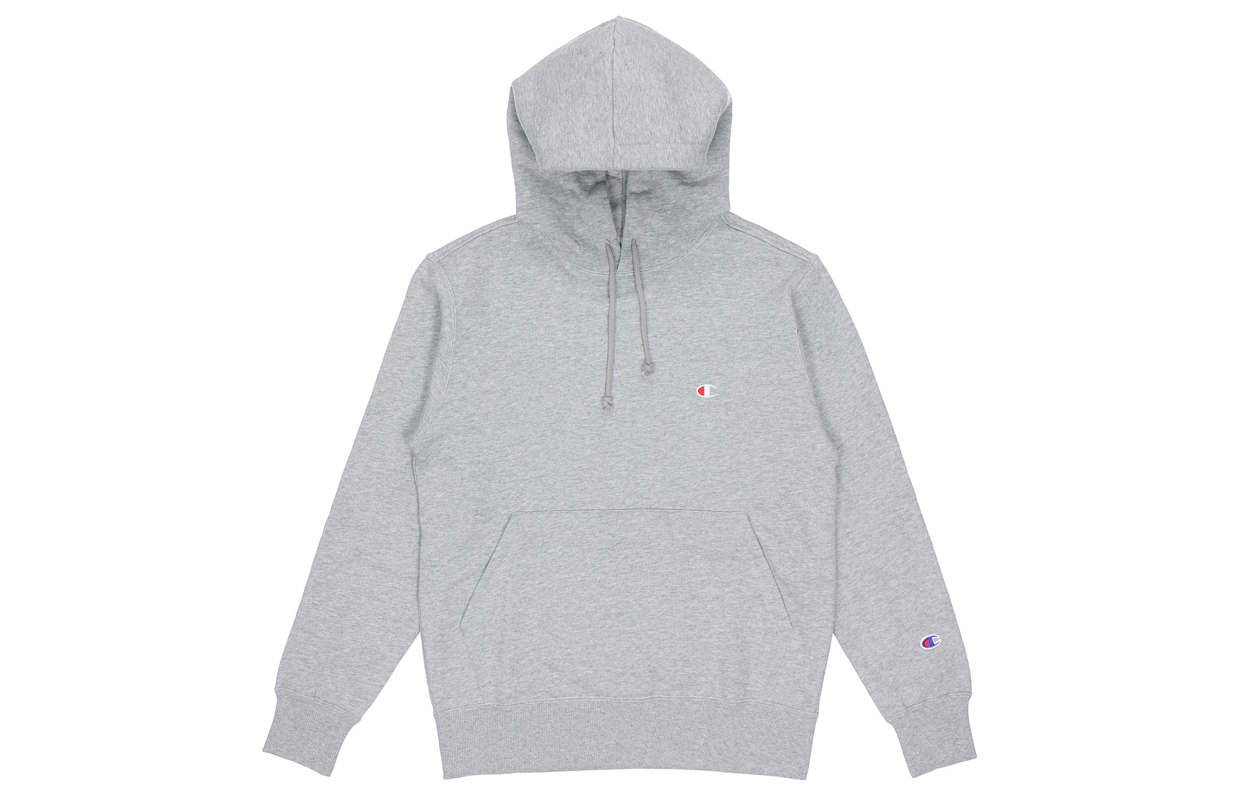 Champion Fleece Pullover Sweatshirt Japan Unisex Couple Style Light Gray C3-C125LIGHTGREY