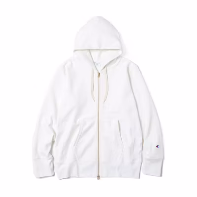 Champion Full-Zip Solid Color Hoodie Jacket Japan Edition C8-H104