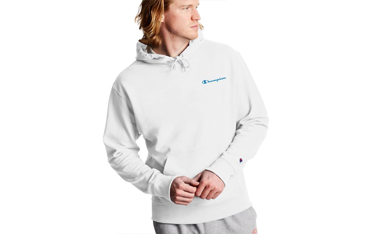 Champion FW21 3D Letter Logo Hoodie White (US Edition) GF89H-586581-WHC