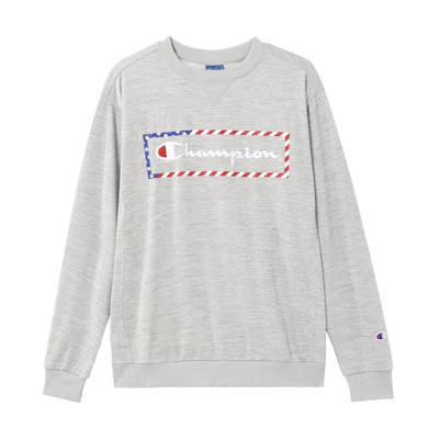 Champion FW21 Script Logo Embroidered Pullover Sweatshirt Unisex C3-RS010