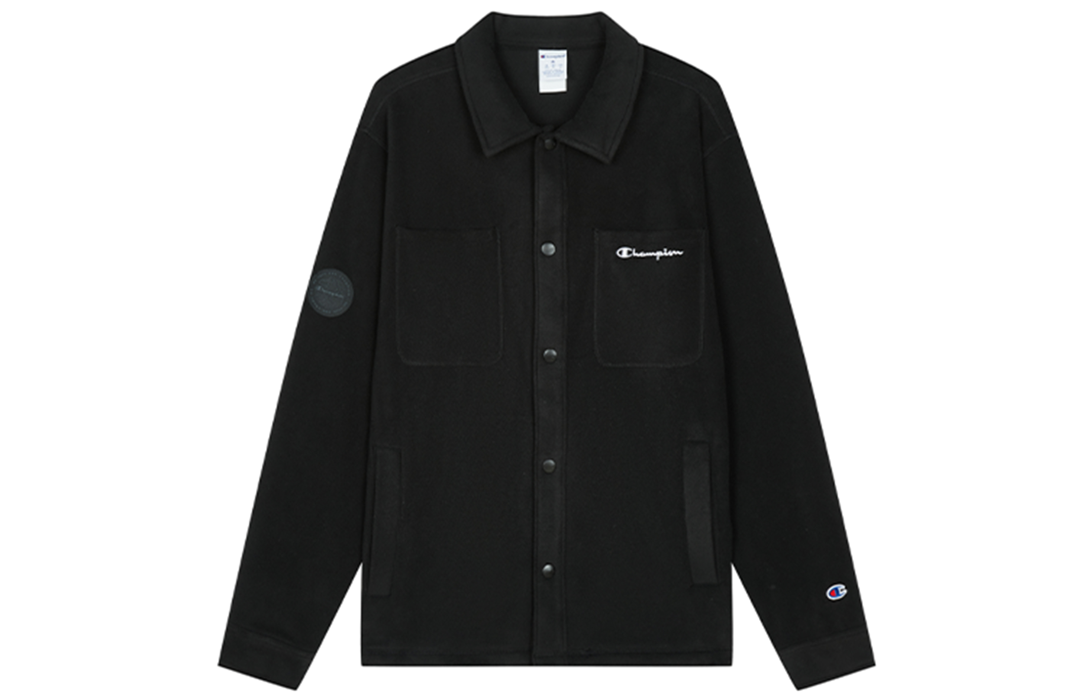 Champion FW22 Athletics Fleece Embroidered Button-Up Collar Jacket Unisex Winter UM-WOT04