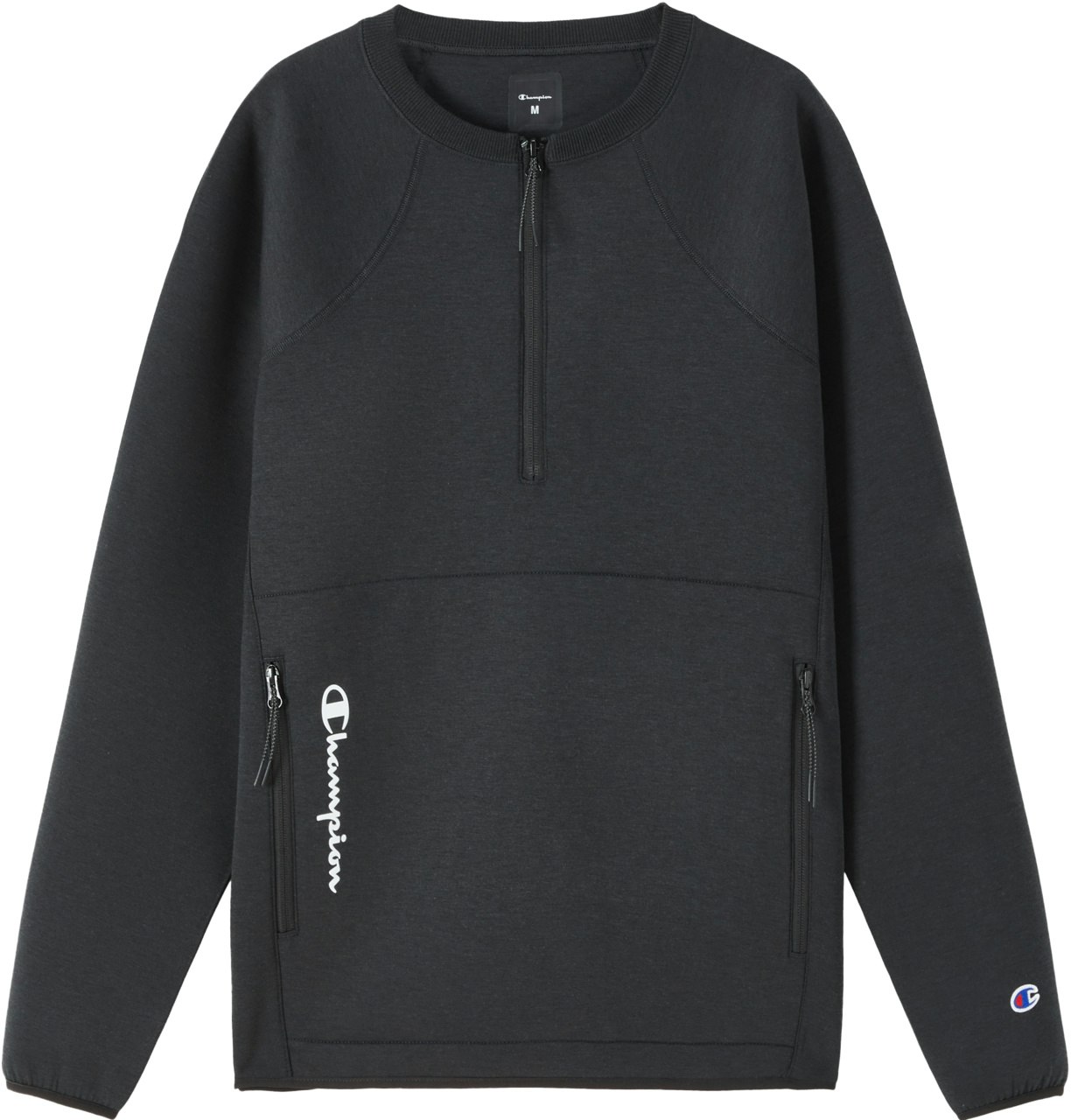 champion-fw-22-black-edition-half-zip-loose-crewneck-sweatshirt-unisex-japan-release-c2-w006