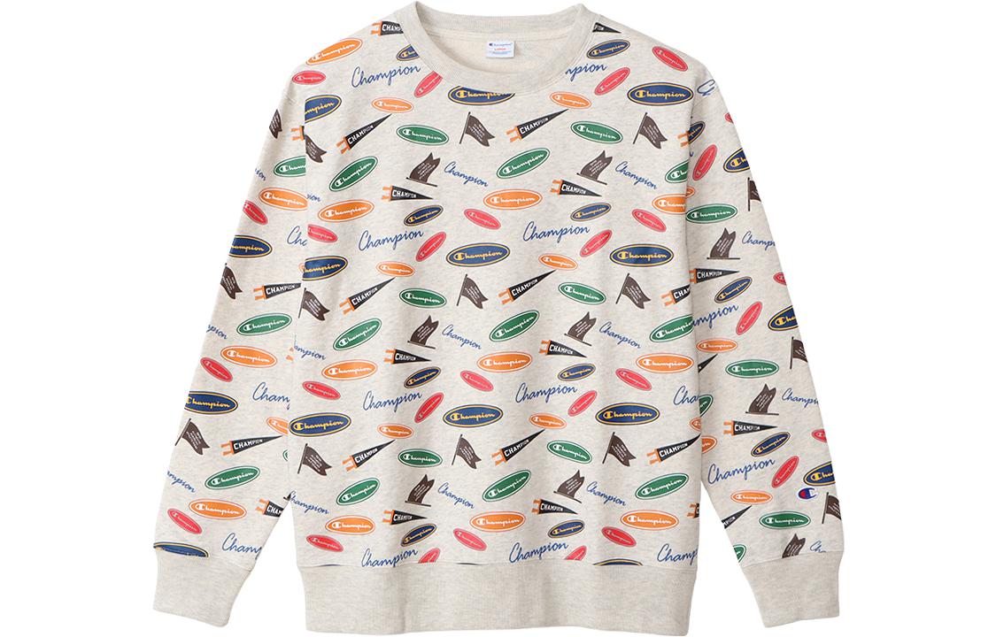 Champion FW22 Classic Logo Print Fleece Pullover Sweatshirt Unisex Japan Edition C3-W023