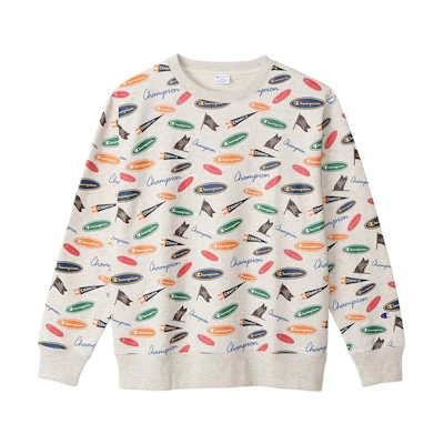 Champion FW22 Classic Logo Print Fleece Pullover Sweatshirt Unisex Japan Edition C3-W023