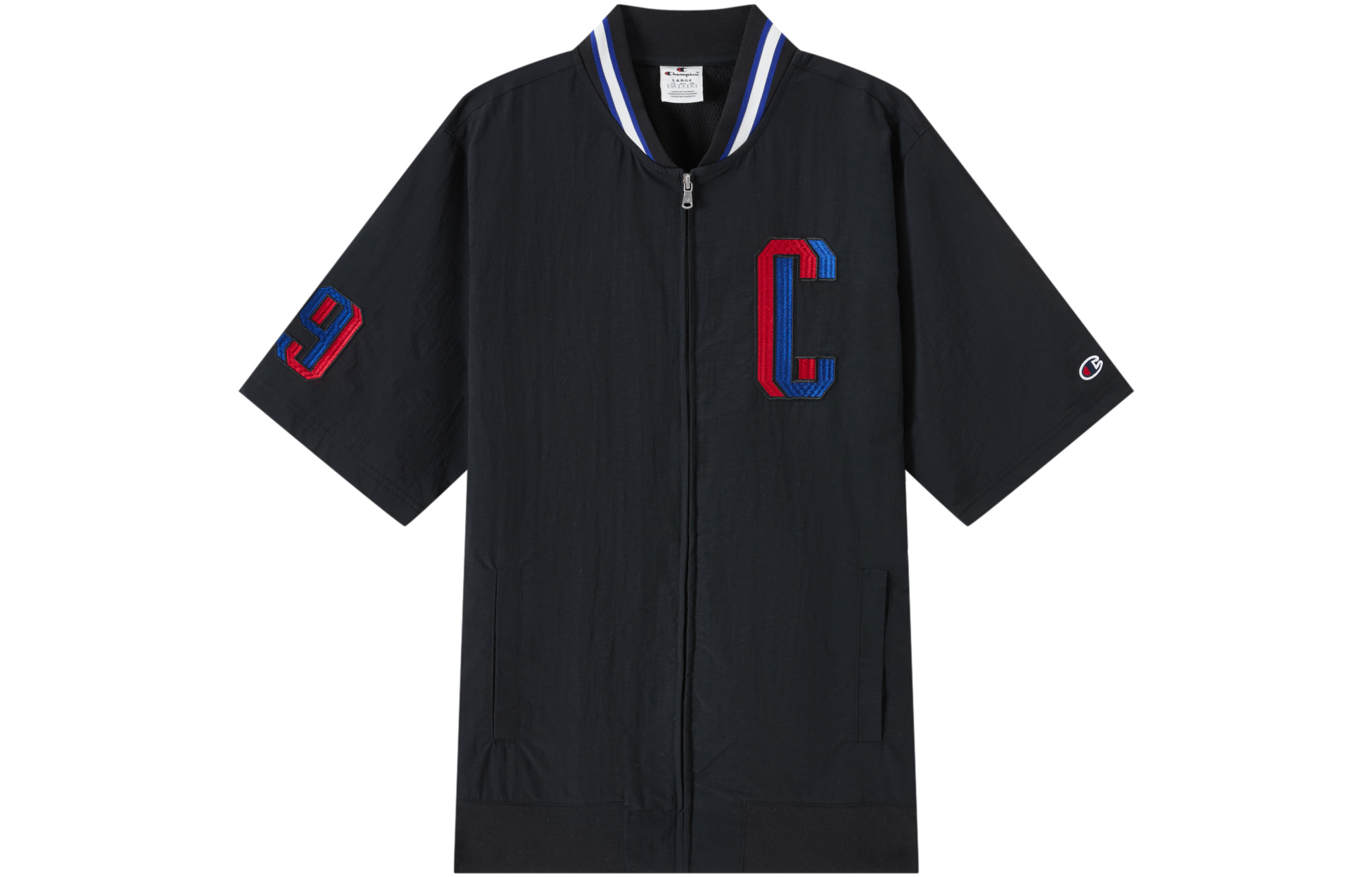 Champion FW22 Embroidered C-Logo Polo Zip-Up Jacket Unisex European Edition EM-XOT02