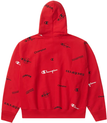 Champion FW22 Embroidered Logo Fleece Pullover Sweatshirt Unisex US Edition UM-VSW09 2