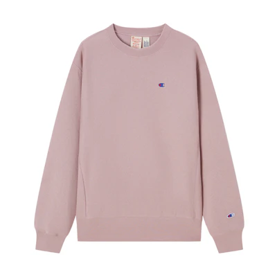 Champion FW22 Fleece Crewneck Sweatshirt Small C-Logo Unisex Casual Pullover EM-WSW11