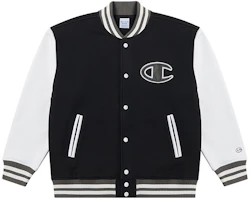 Champion FW22 Fleece Lined Logo Print Jacket Unisex Warm Casual Sportswear C2-W003 Champion FW22 Fleece Lined Logo Print Jacket Unisex Warm Casual Sportswear C2-W003