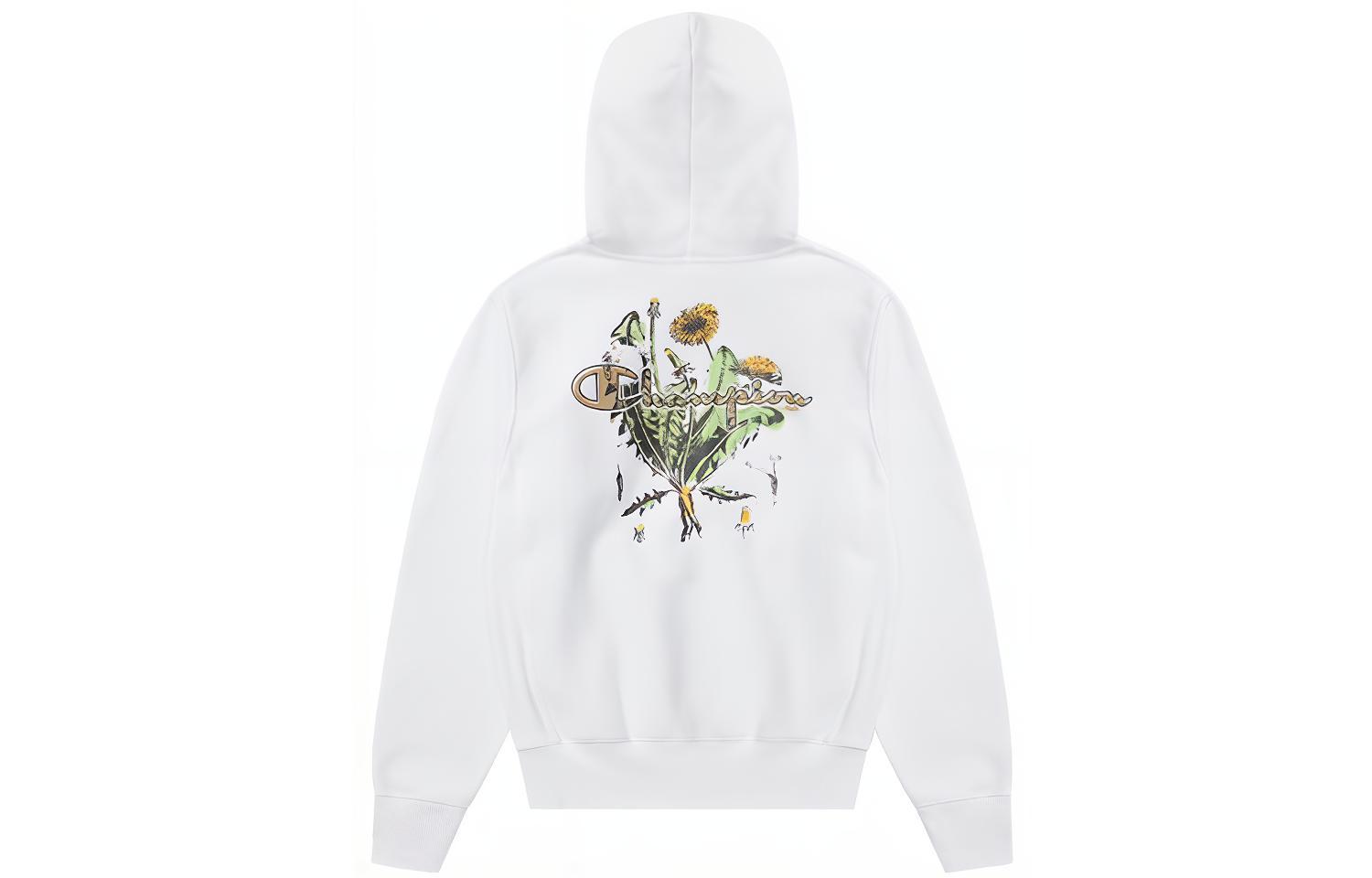 Champion FW22 Floral Logo Graphic Back Zip Sweatshirt Unisex UM-VSW04