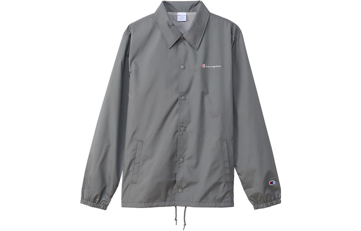 Champion FW22 Logo Embroidered Collared Long Sleeve Jacket C3-W601