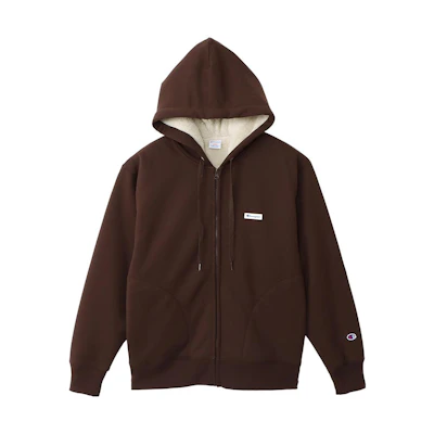 Champion FW22 Script Logo Fleece-Lined Zip Hoodie Japanese Unisex Style C3-W608