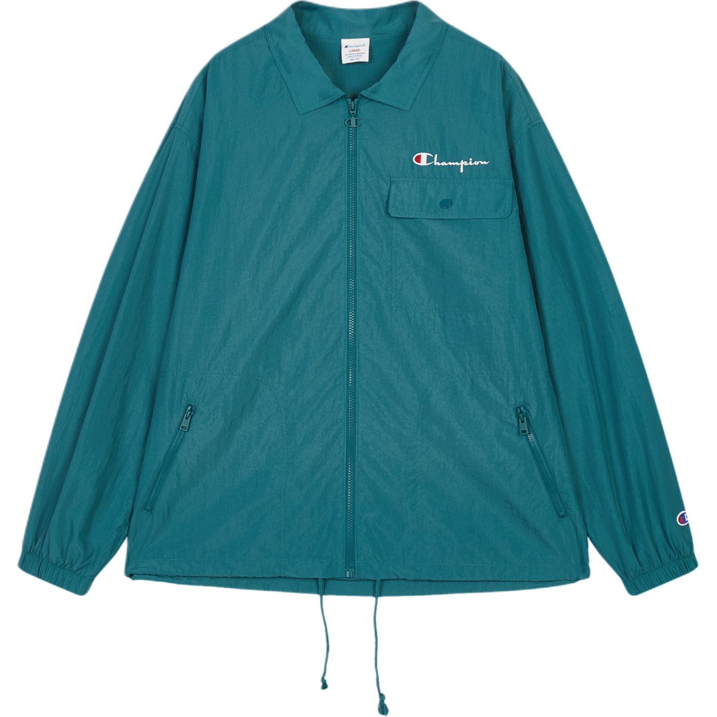 Champion FW22 Script Logo Zip-Up Plain Woven Track Jacket Unisex UM-VOT02
