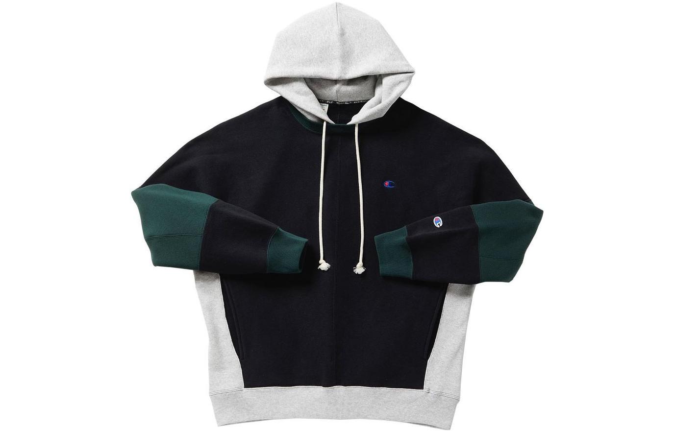 Champion FW22 Small C-Logo Fleece Hoodie, Japanese Version, Unisex Pullover. C8-W133