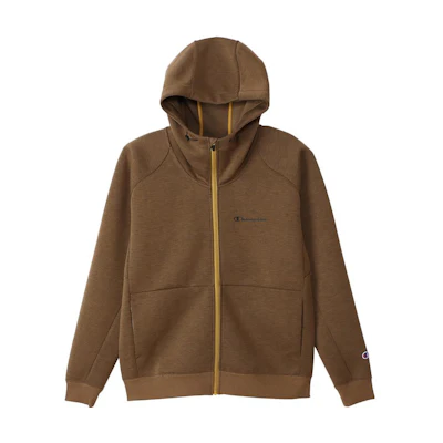 Champion FW22 Solid Color Small Logo Zip Hoodie Unisex Japan Edition C3-WS101