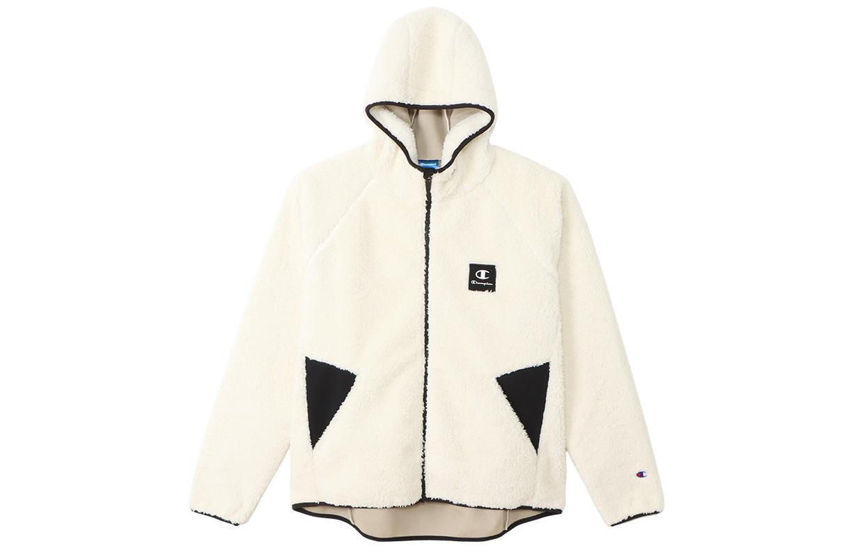 Champion FW22 Solid Logo Patch Long Sleeve Jacket C3-WS604