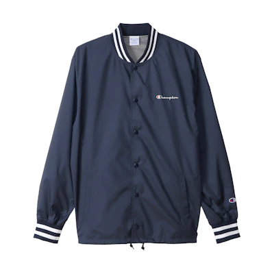 Champion FW22 Striped V-Neck Embroidered Letter Light Jacket Unisex Loose Fit C3-V602-370