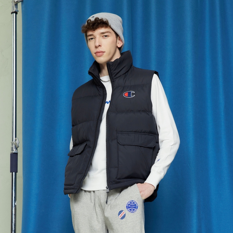 Details for チャンピオン FW22 ユニセックス ミニマリストロゴ ダウンジャケット - ドーパミンルーズフィット UU-WDJ04