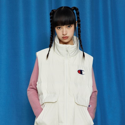 チャンピオン FW22 ユニセックス ミニマリストロゴ ダウンジャケット - ドーパミンルーズフィット UU-WDJ04 1