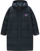 Champion FW22 US Life Solid Color Letter Pattern Hoodie Down Jacket Unisex Loose Fit UU-WDJ02 Champion FW22 US Life Solid Color Letter Pattern Hoodie Down Jacket Unisex Loose Fit UU-WDJ02