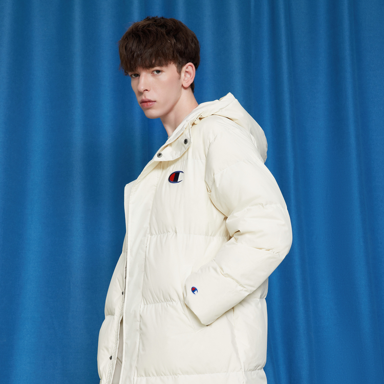 Purchase チャンピオン FW22 USライフ 無地ロゴパターンフーディー ダウンジャケット 男女兼用 ルーズフィット UU-WDJ02